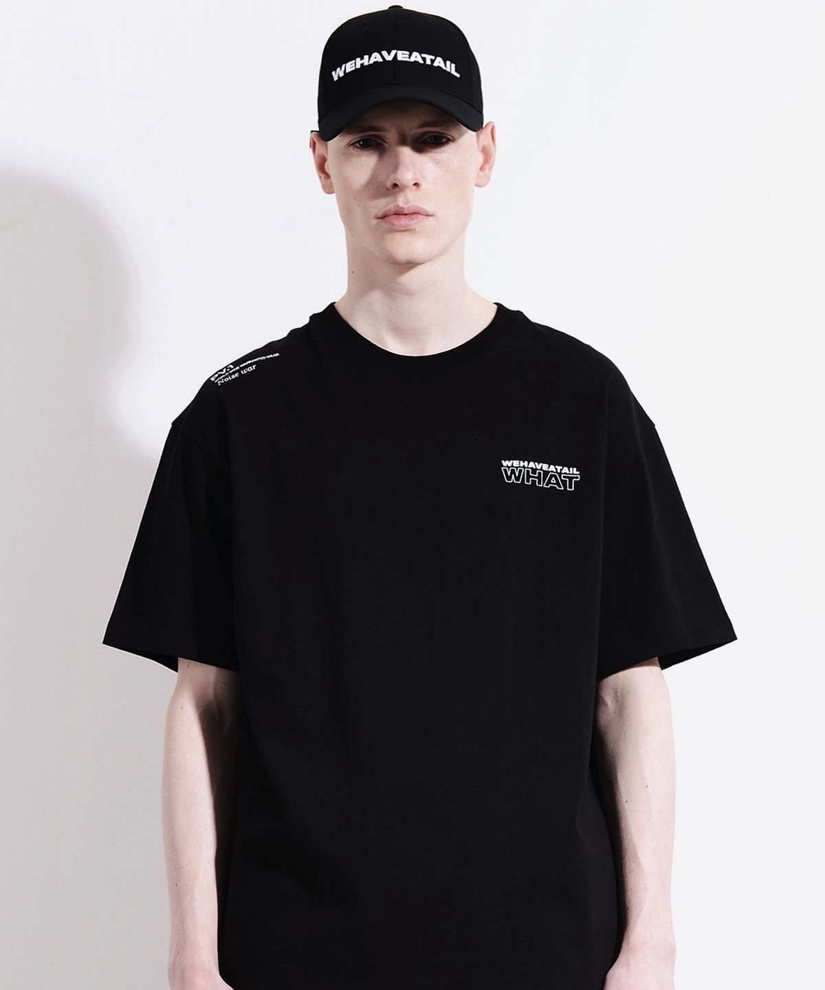 위해브어테일(WE HAVE A TAIL) WAVE TSHIRTS (BLACK)