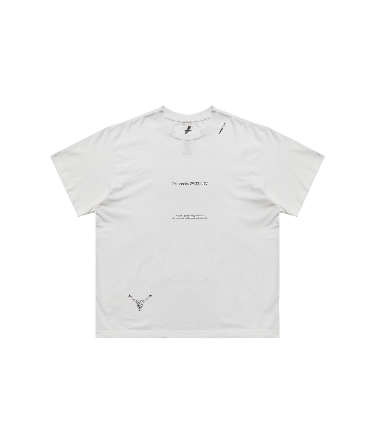 웨이브건(WAVEGUN) 바이블 티셔츠 화이트