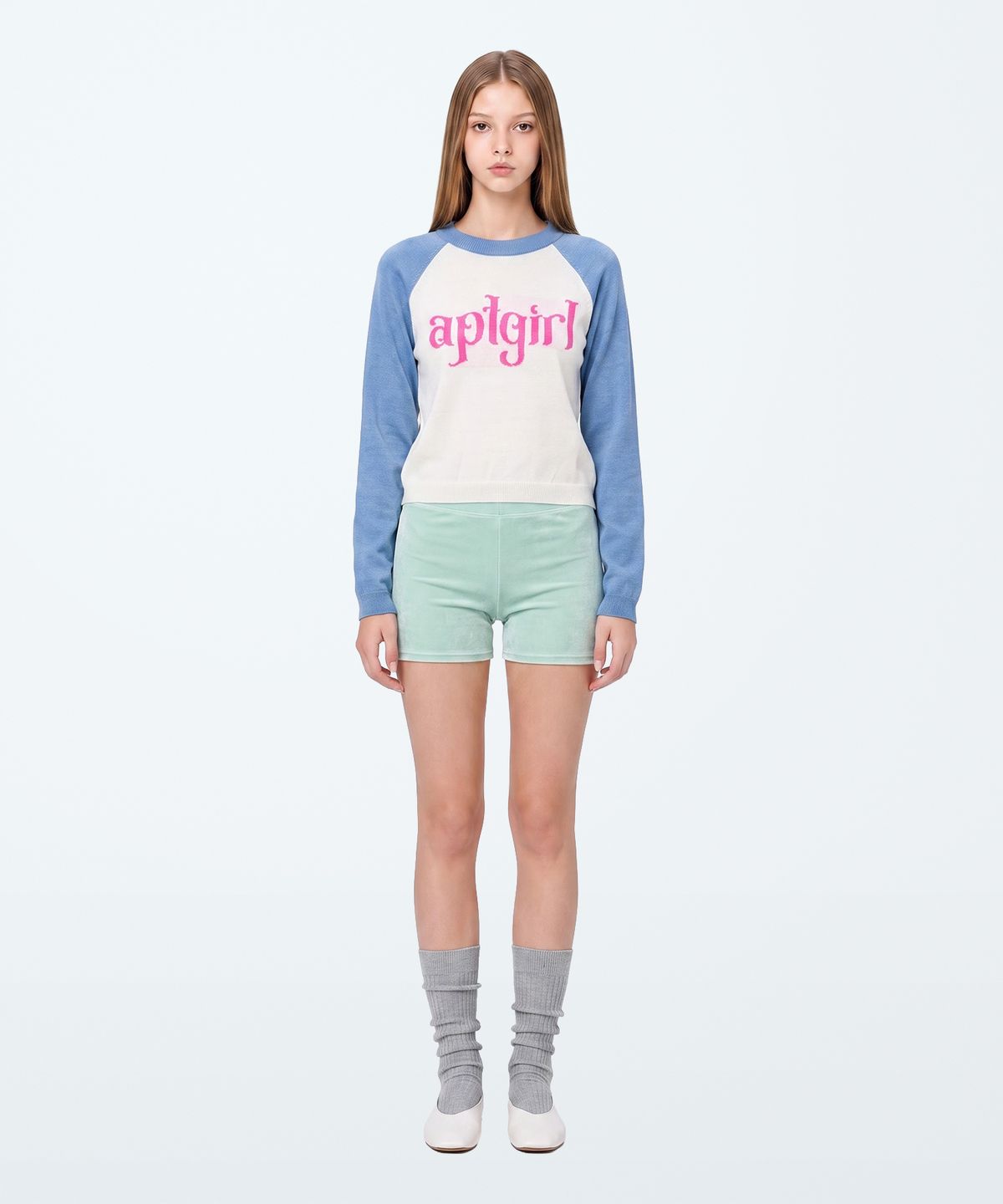 아파트먼트(APARTMENT) (W) GRATIFY KNIT - BLUE