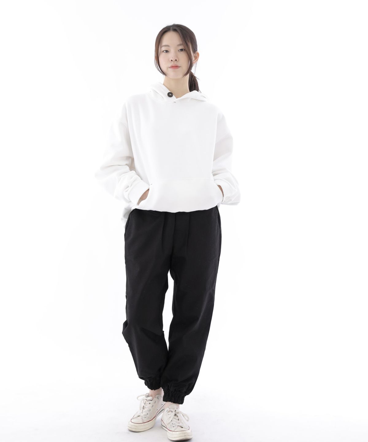 세인트크루(SAINTCREW) 백바택 포인트 코팅스트랩 조거팬츠 BB-303J 블랙