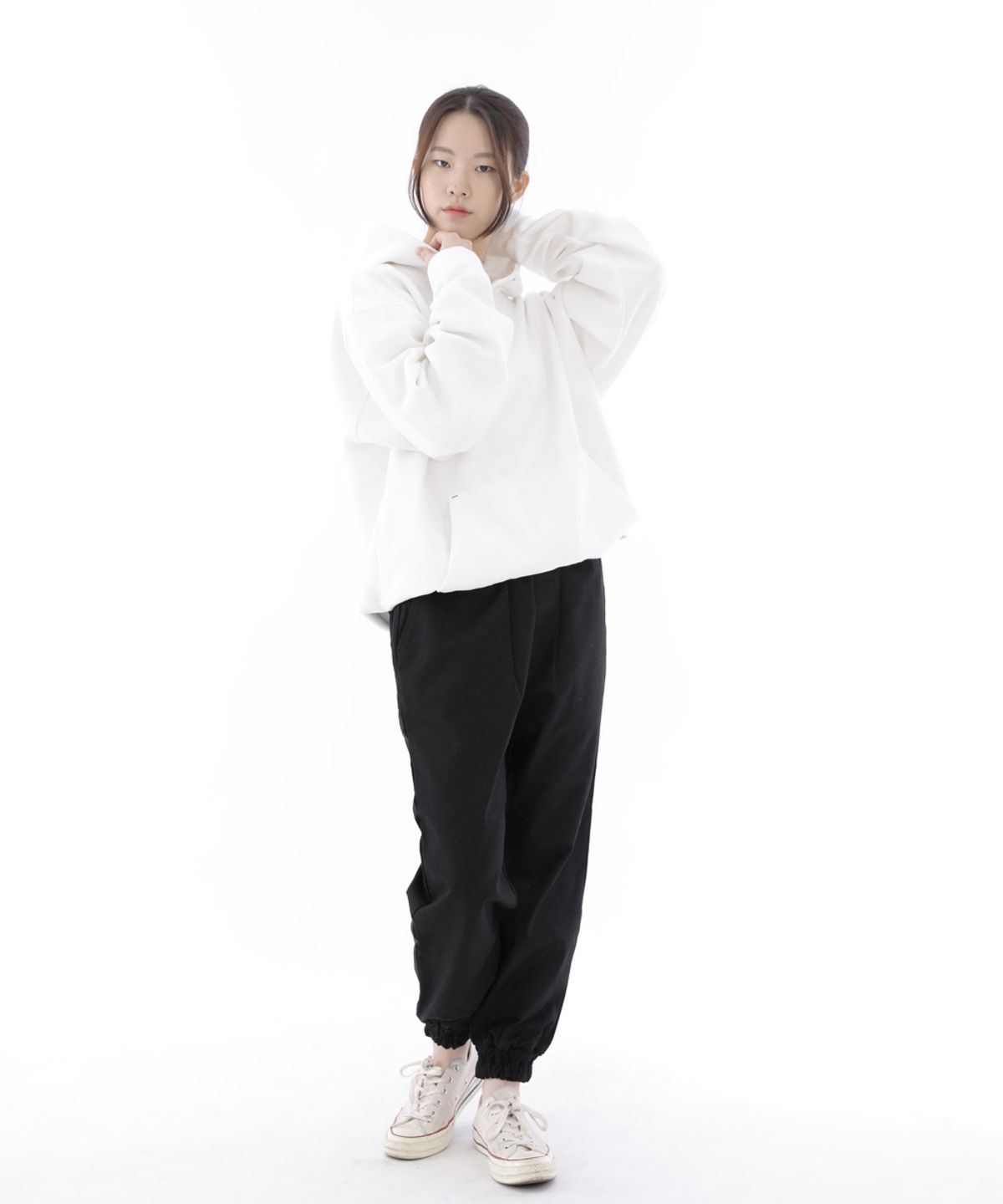 세인트크루(SAINTCREW) 백바택 포인트 코팅스트랩 조거팬츠 BB-303J 블랙