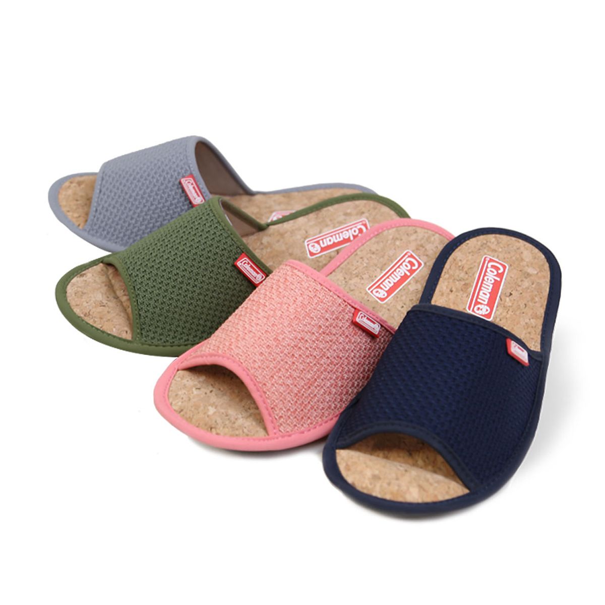 콜맨슈즈(COLEMAN SHOES) 벨로 BELLO 핑크 코르크 남여공용 거실화 슬리퍼