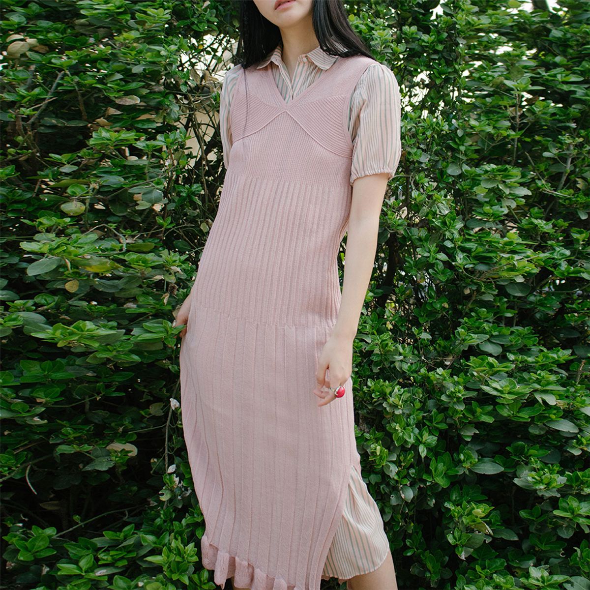 시눈(SINOON) Daphne Dress (Dusty Pink)