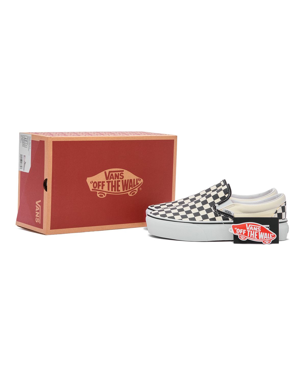 반스(VANS) 클래식 슬립온 플랫폼 - (체커보드) 블랙:화이트 / VN00018EBWW1
