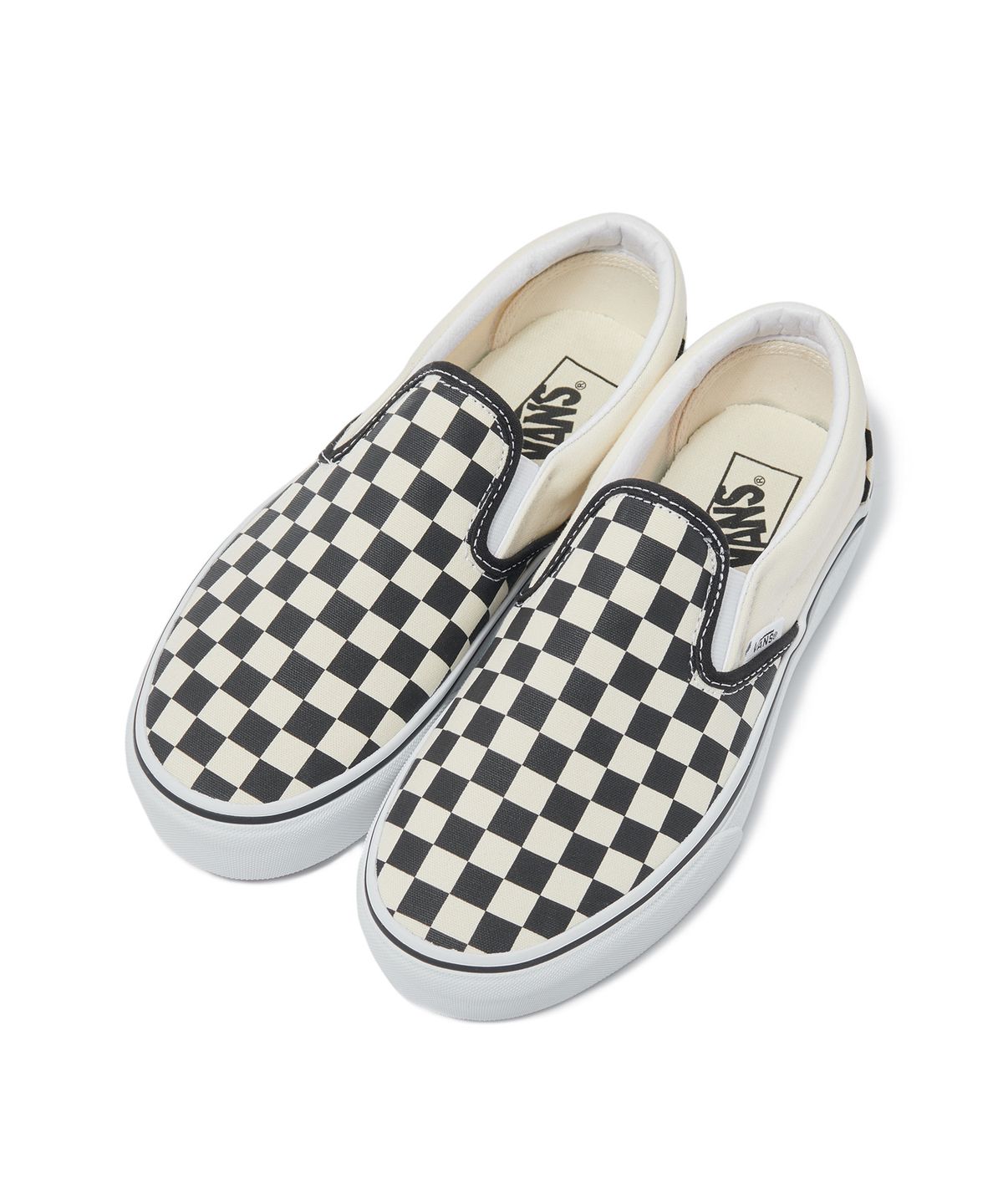 반스(VANS) 클래식 슬립온 플랫폼 - (체커보드) 블랙:화이트 / VN00018EBWW1