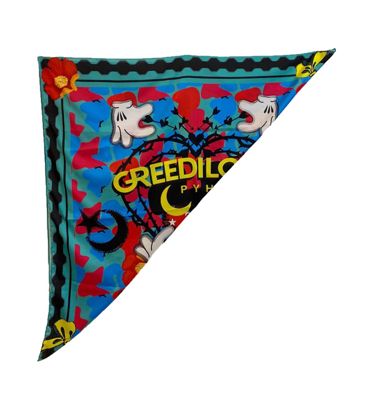 그리디어스(GREEDILOUS) 블루 카모플라주 스카프 SMALL