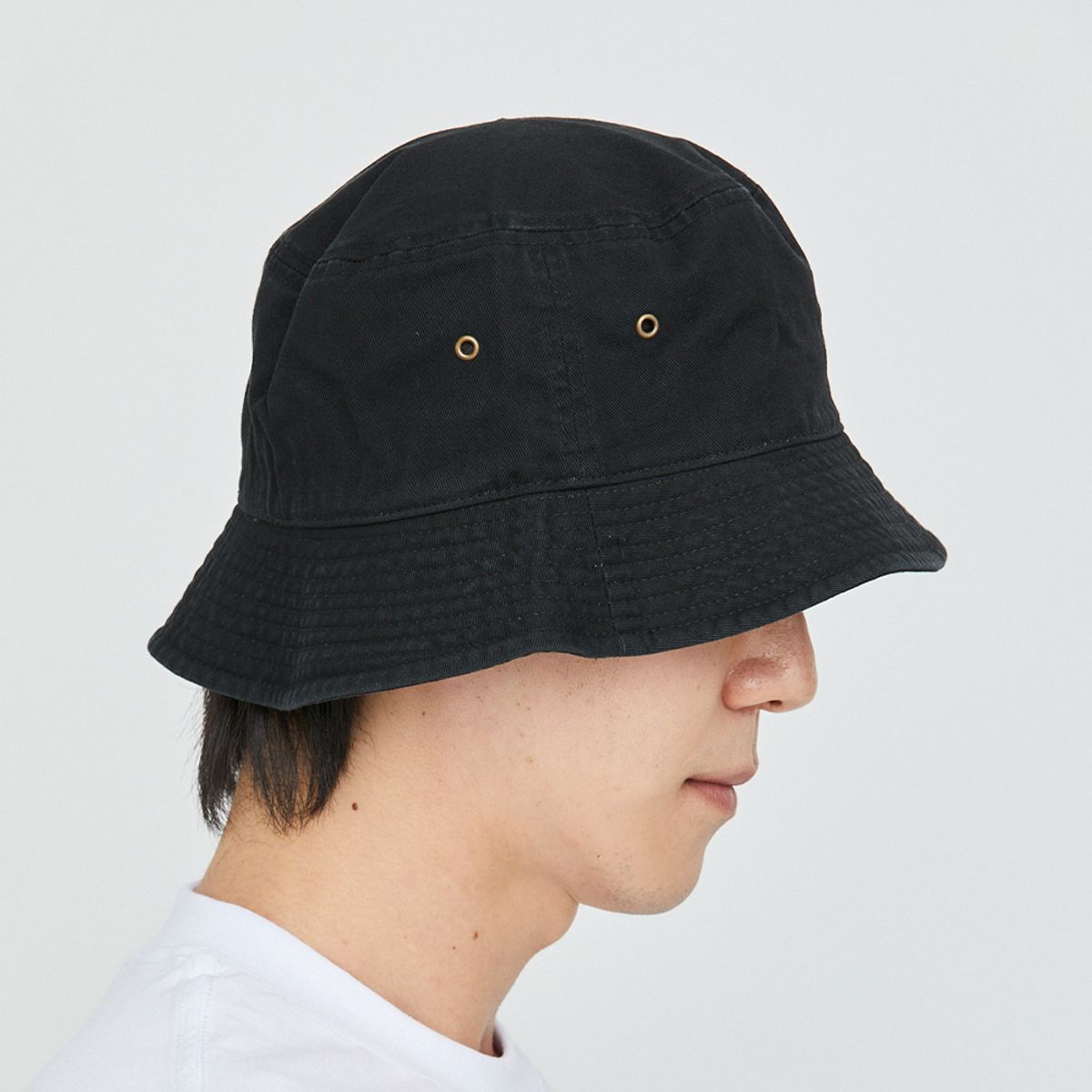 뉴해튼(NEWHATTAN) 워싱 버킷햇 (black)
