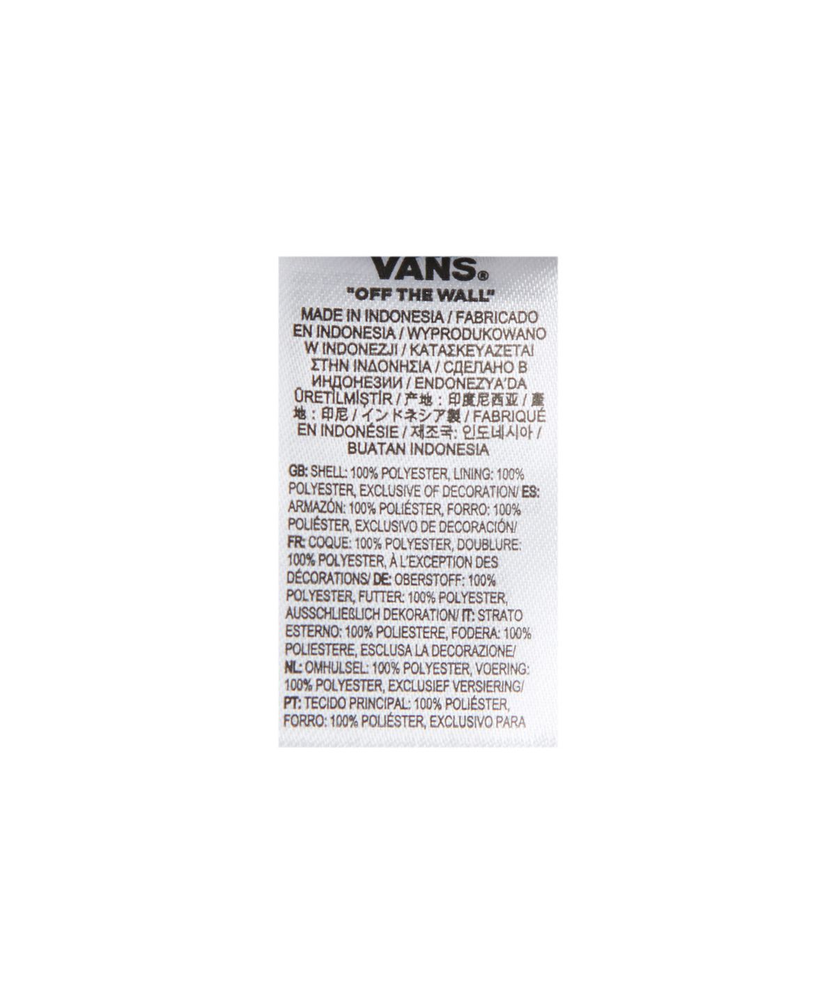 반스(VANS) 반스 미니 워드 크로스 바디 - 블랙:화이트 체크 / VN0A45GXHU01