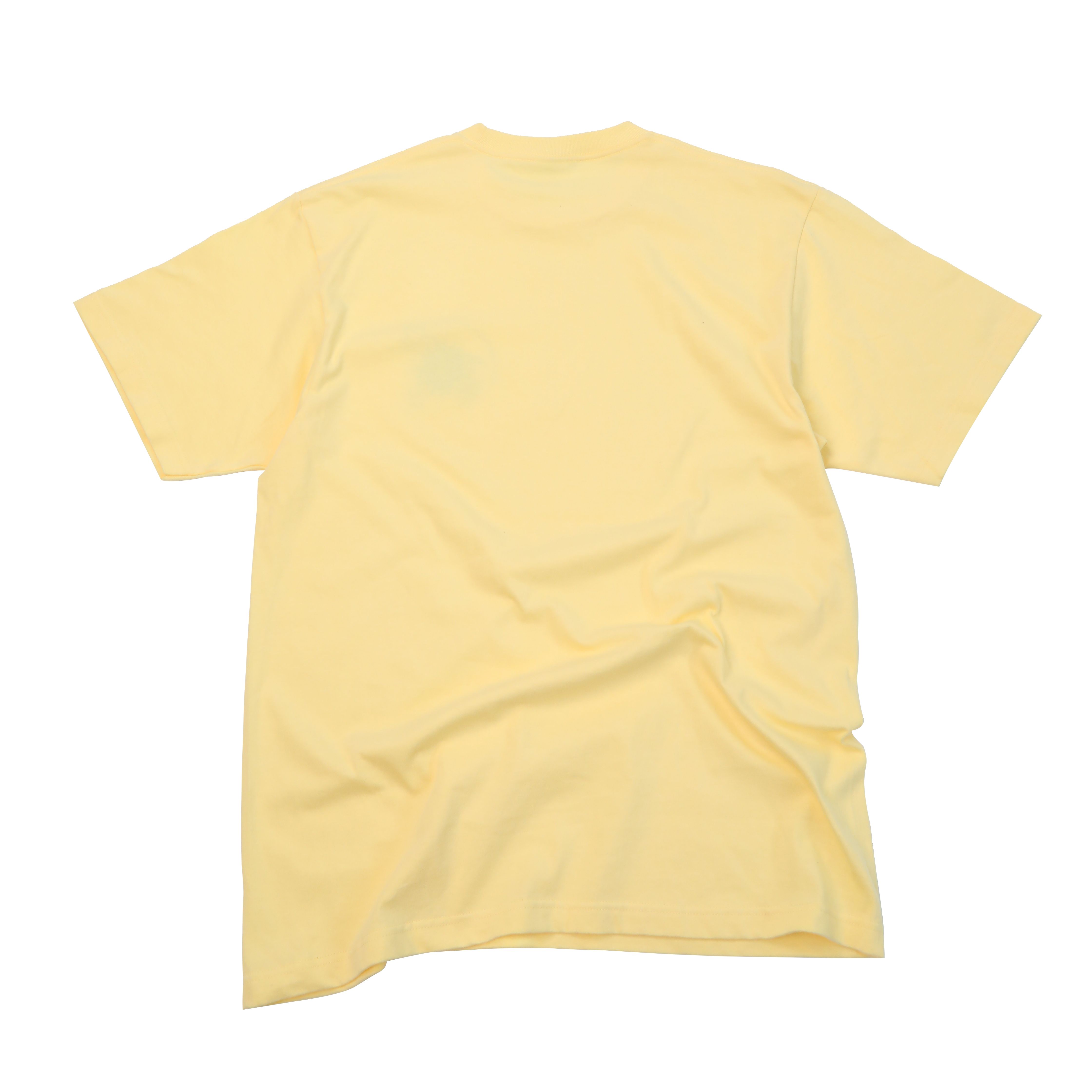 MUSINSA | Monkey Flower PUBLIC SIMPLE GRAPHIC T-SHIRT YELLOW