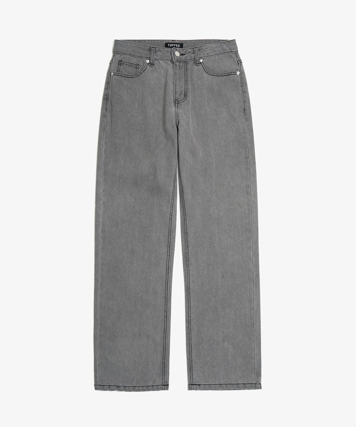 토피(TOFFEE) 와이드 데님 팬츠 (LIGHT GREY)