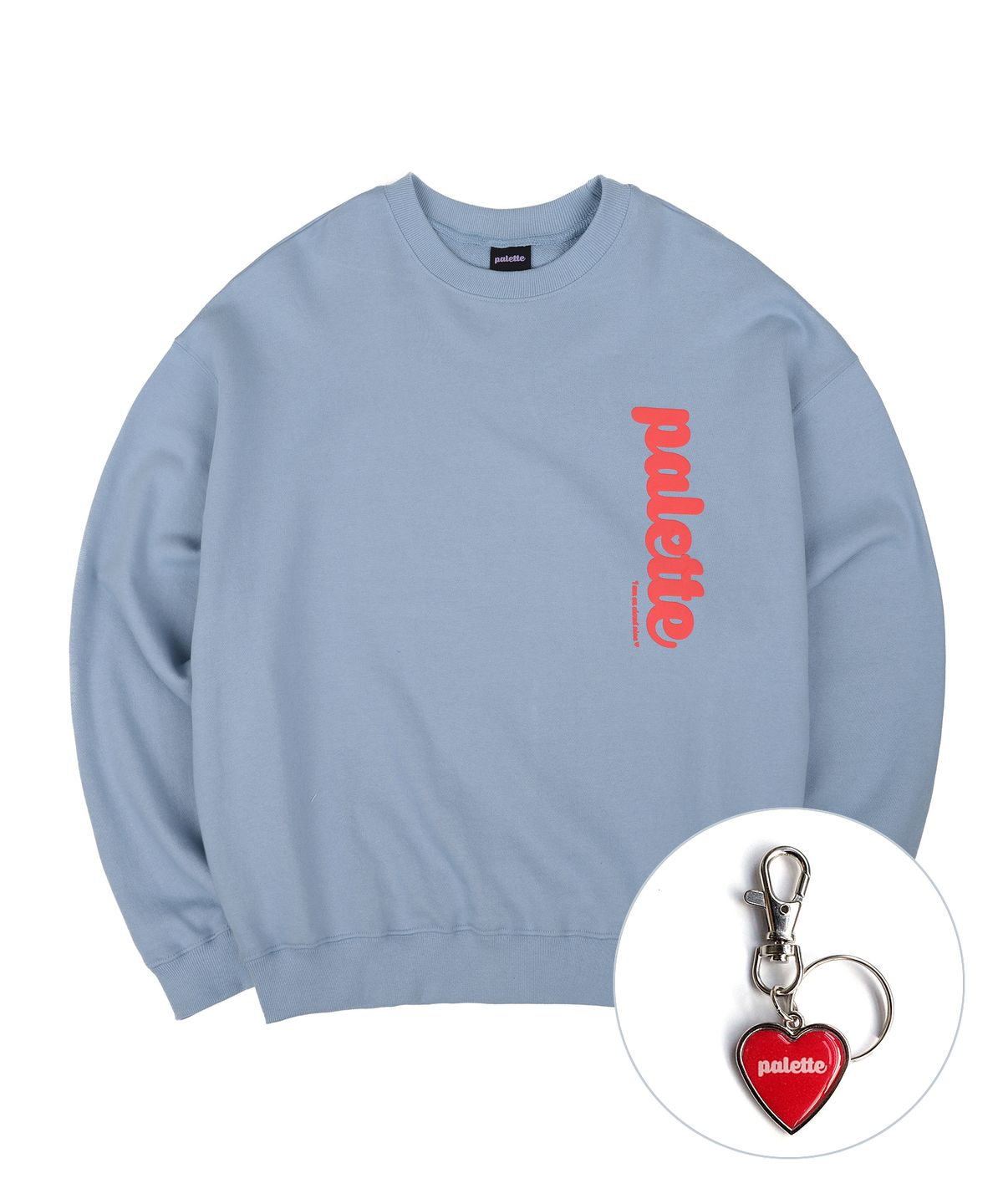 팔레트(PALETTE) PALETTE LOGO CREW (SKY BLUE)