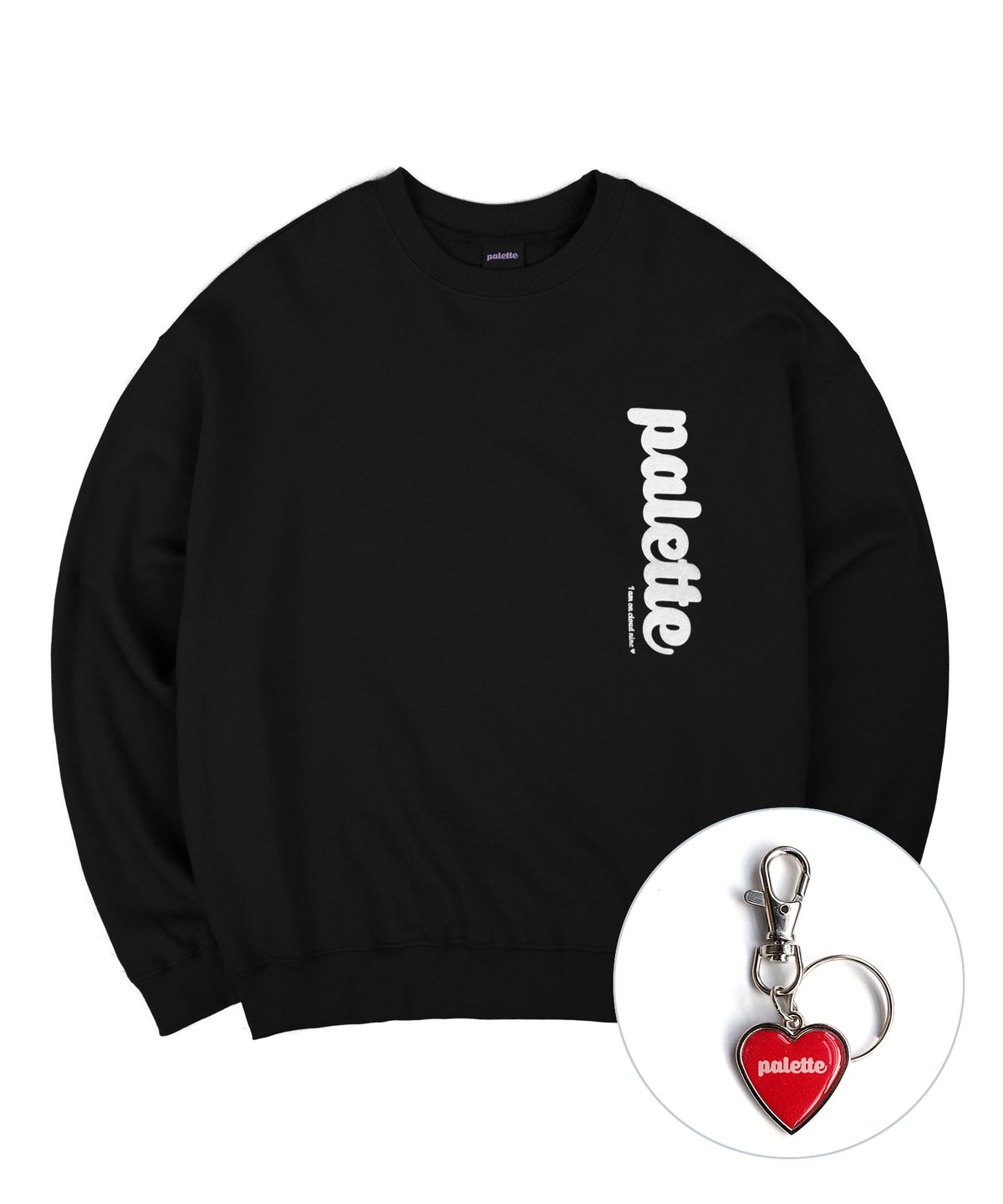 팔레트(PALETTE) [사은품증정] PALETTE LOGO CREW (BLACK)