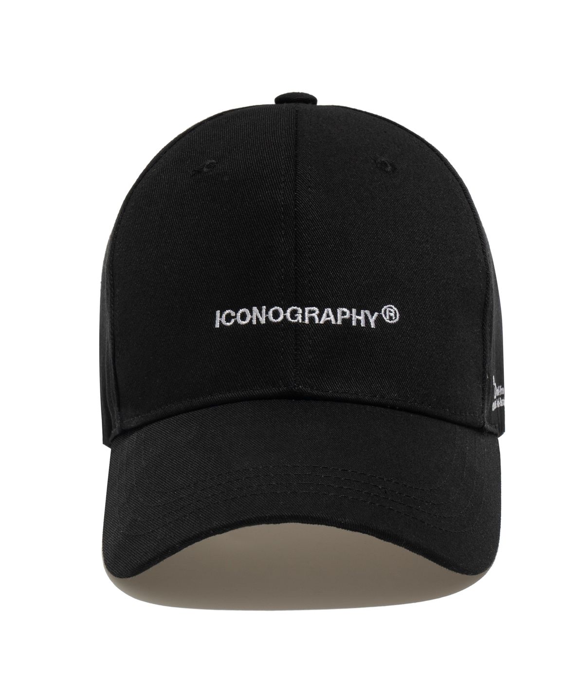 아이코노그라피(ICONOGRAPHY) [Unisex] Anti-Virus 구리원단 40D자수 볼캡 BK