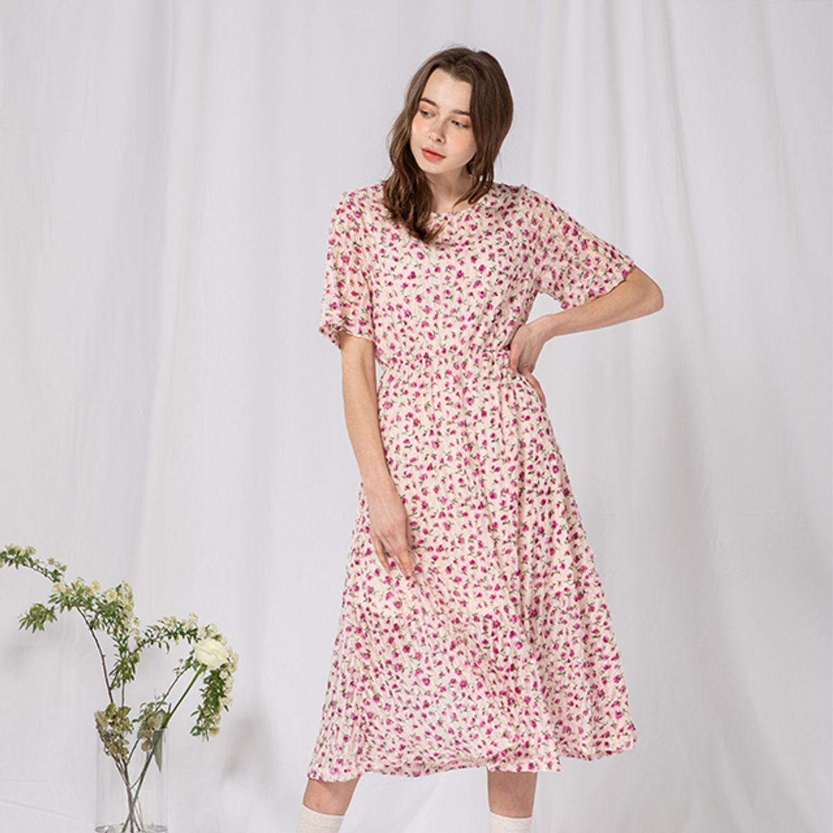 라온(RA_ON) Flower See Through A-line OPS (PK)
