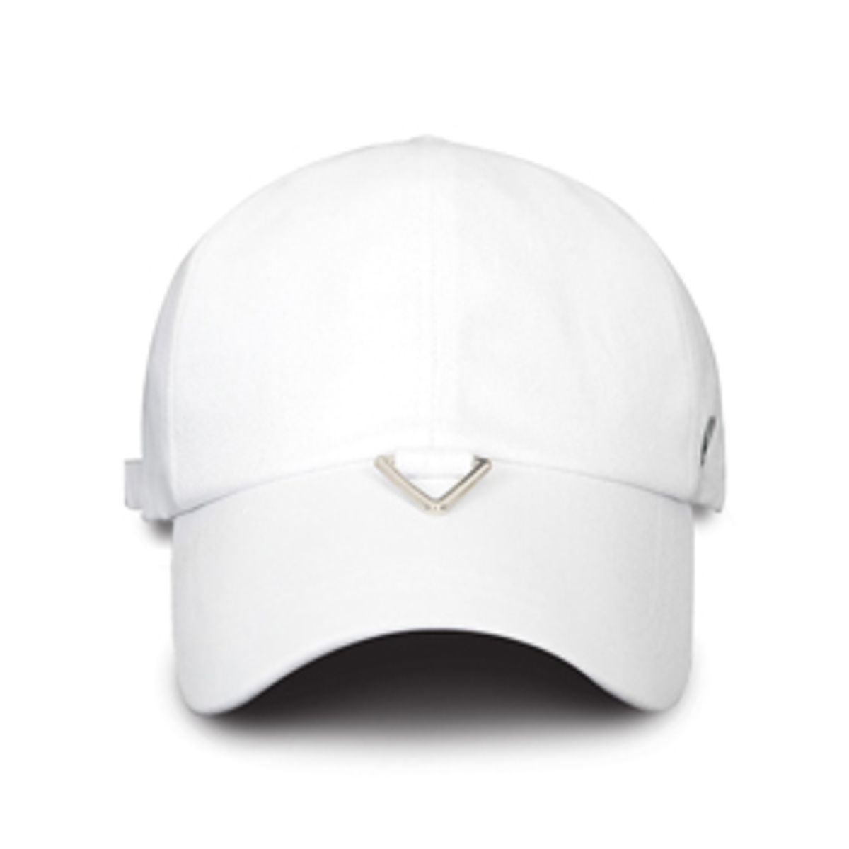 바이브레이트(VIBRATE) BLACK LINE - TRIANGLE VISOR BALL CAP (WHITE)