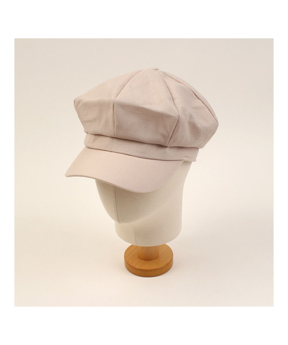 유니버셜 케미스트리(UNIVERSAL CHEMISTRY) Cool Beige Linen Newsboy Cap 린넨뉴스보이캡