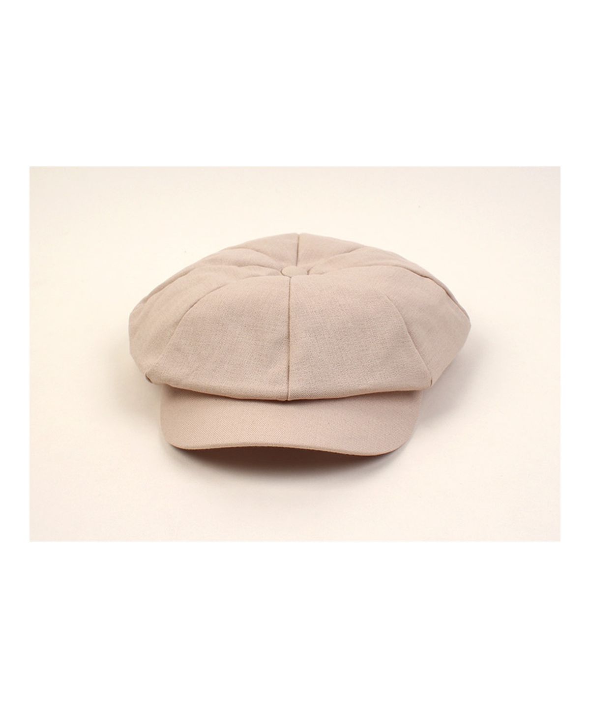 유니버셜 케미스트리(UNIVERSAL CHEMISTRY) Cool Beige Linen Newsboy Cap 린넨뉴스보이캡