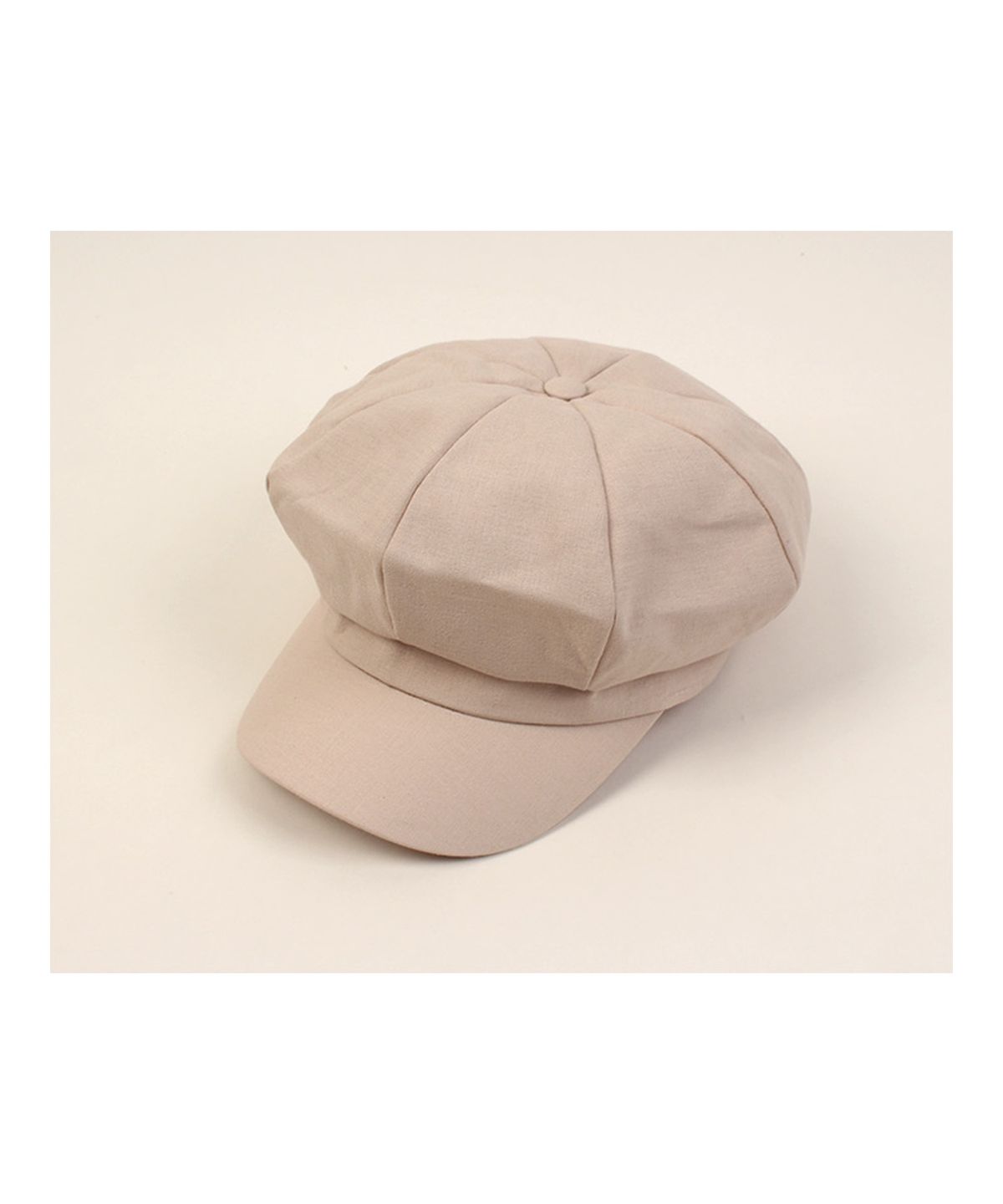 유니버셜 케미스트리(UNIVERSAL CHEMISTRY) Cool Beige Linen Newsboy Cap 린넨뉴스보이캡
