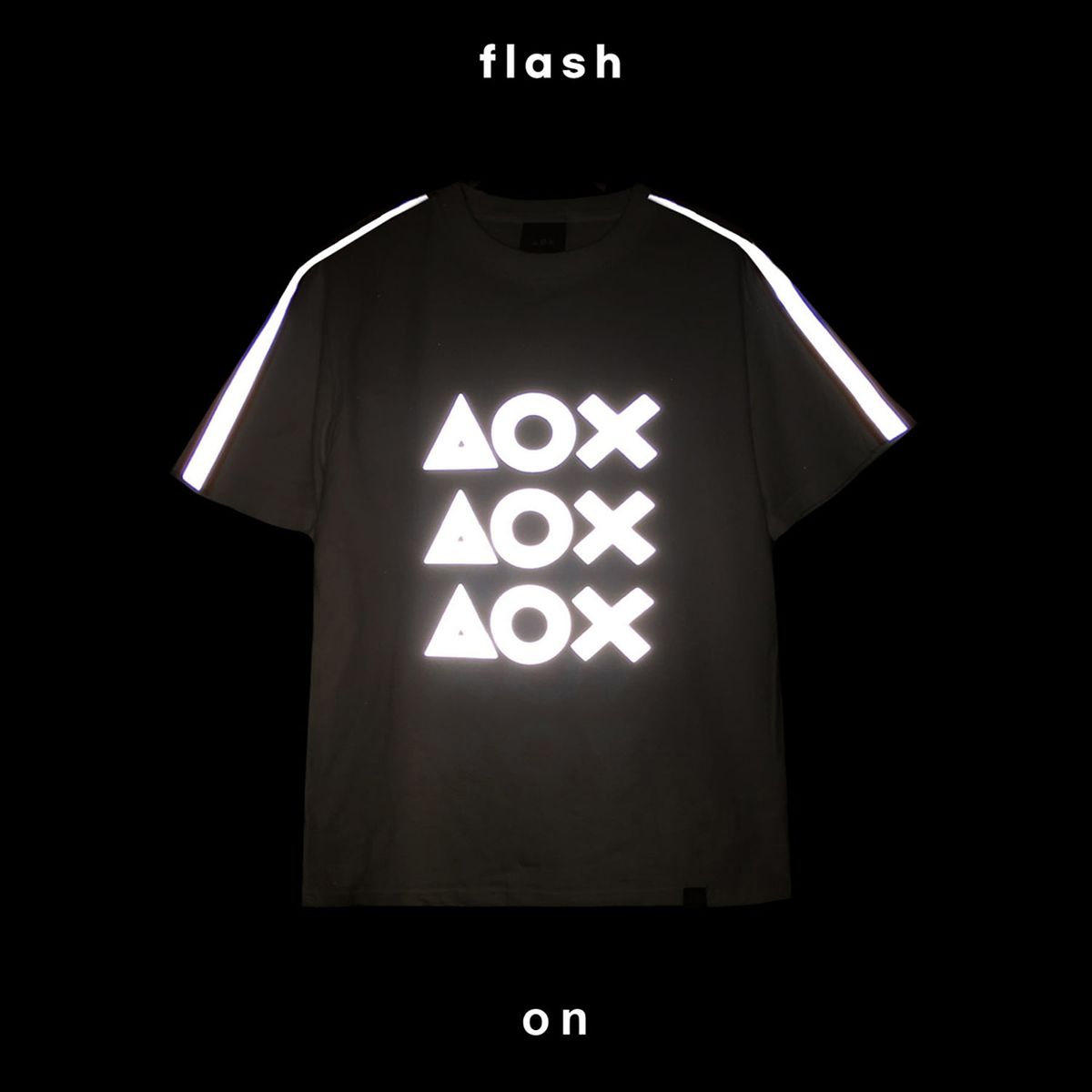 에이오엑스(AOX) Signature reflective t-shirt