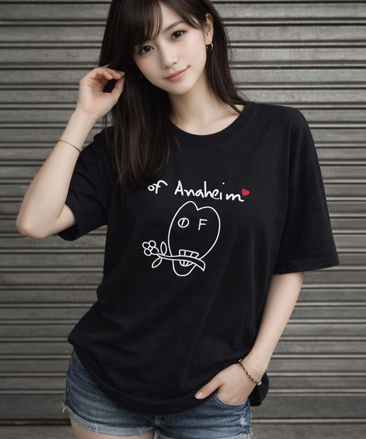 그레이버(GRAVER) [UNISEX]드로잉 플라워 로고 반팔티_2color
