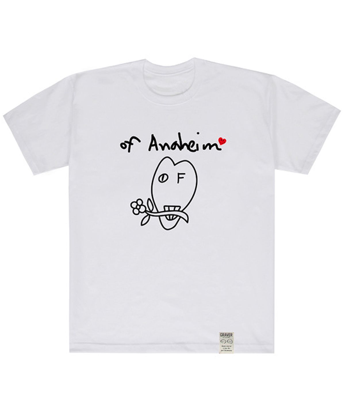 그레이버(GRAVER) [UNISEX]드로잉 플라워 로고 반팔티_2color