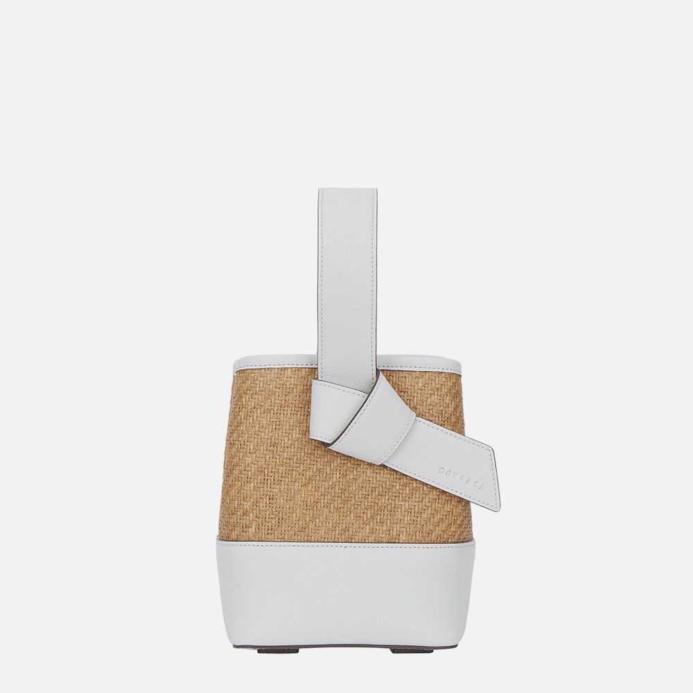 ★OSTKAKA★ Rika mini rattan bucket bag_2 colors Korea Proxy Shopping: OSTKAKA Mini Rattan Bag (Worn by Oh