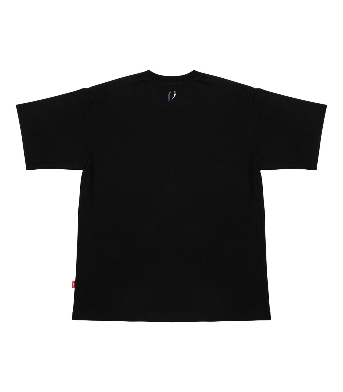 바이브레이트(VIBRATE) BLUE MILITARY LOGO T-SHIRT (BLACK)