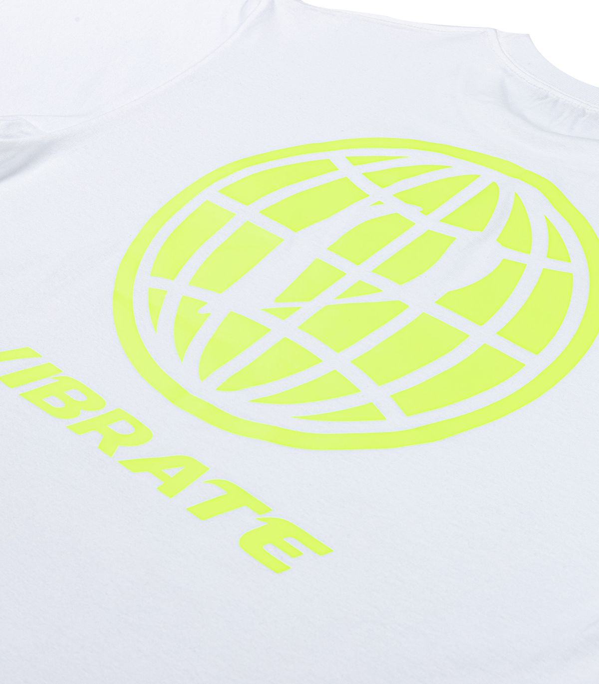 바이브레이트(VIBRATE) V GLOBE LOGO T-SHIRT (WHITE)