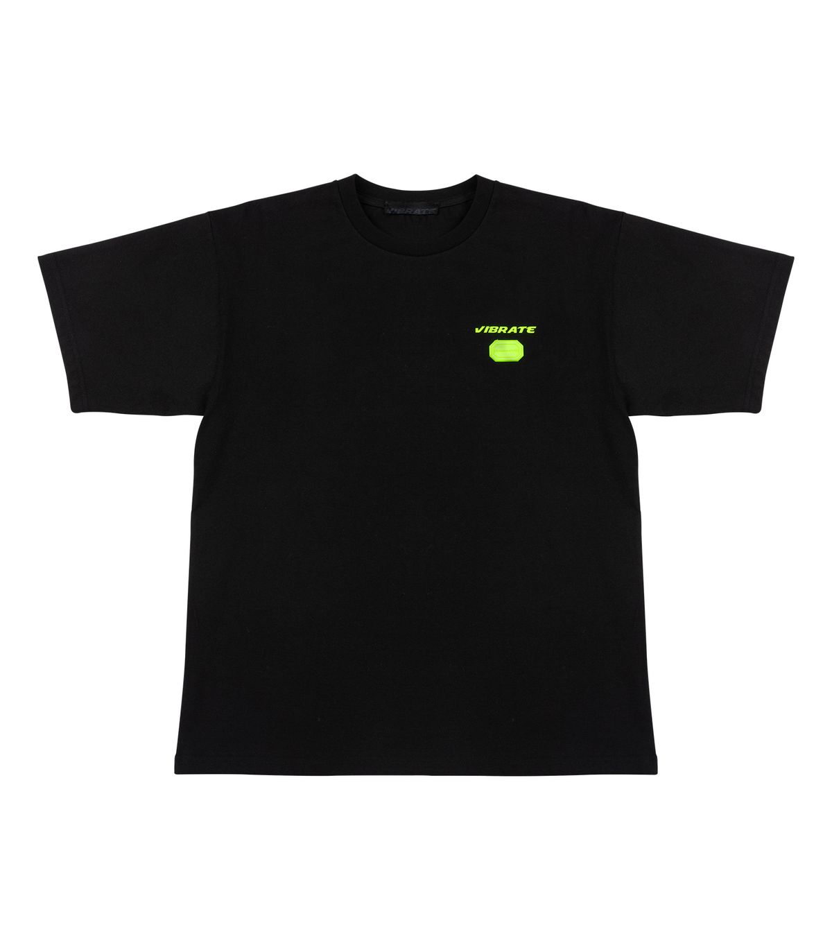 바이브레이트(VIBRATE) V GLOBE LOGO T-SHIRT (BLACK)