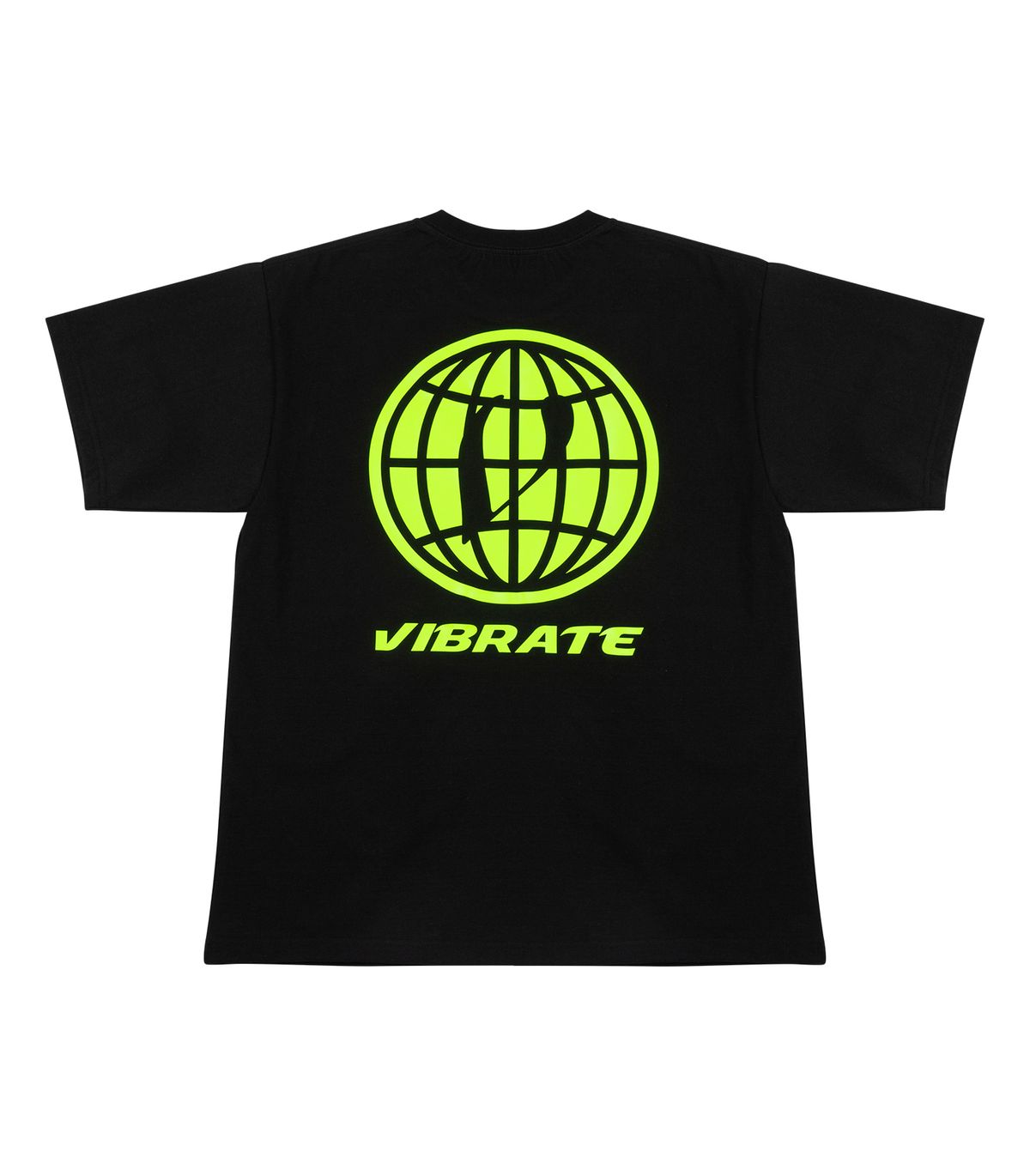 바이브레이트(VIBRATE) V GLOBE LOGO T-SHIRT (BLACK)