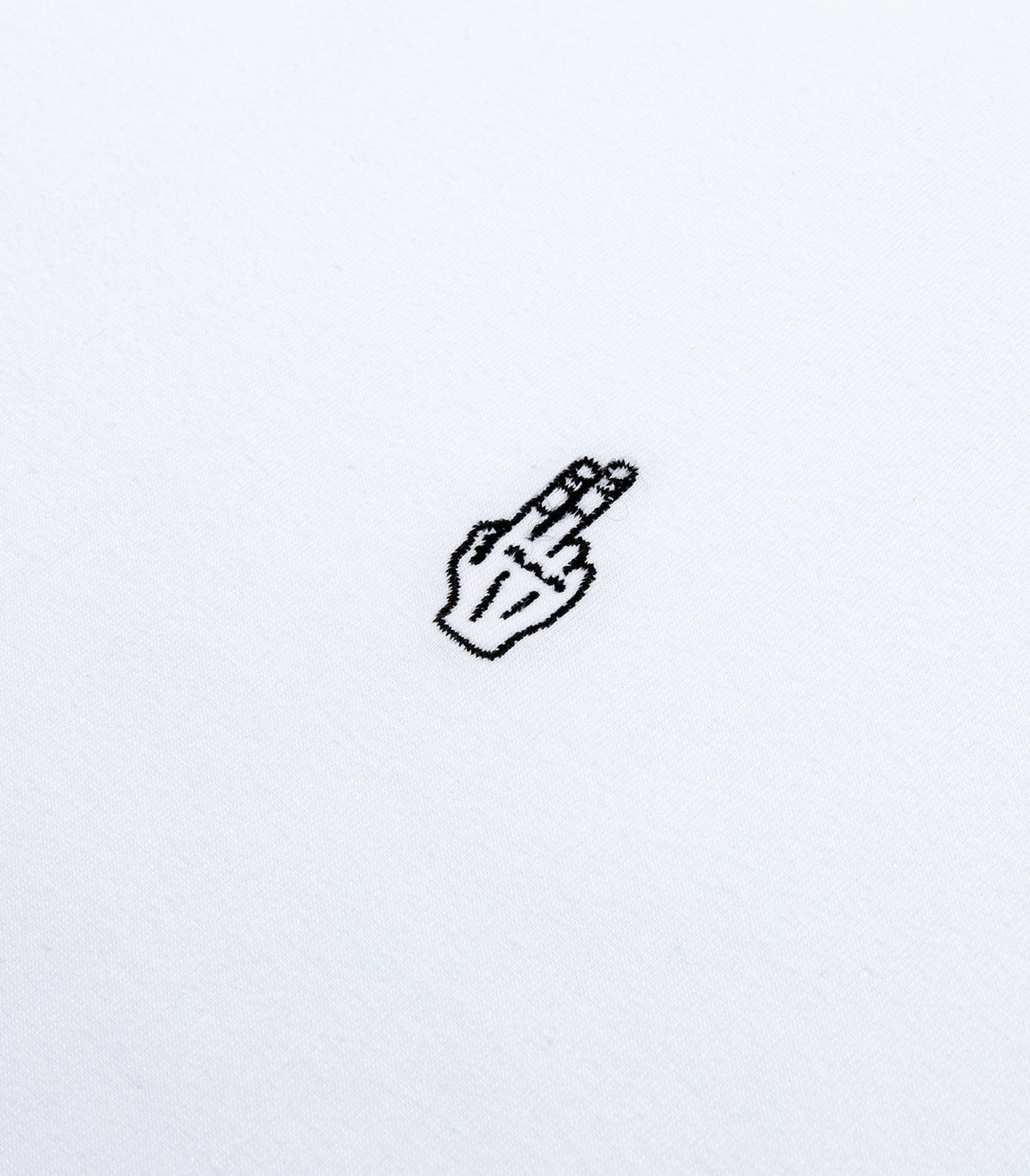 바이브레이트(VIBRATE) CLASSIC FINGER LOGO T-SHIRT (WHITE)