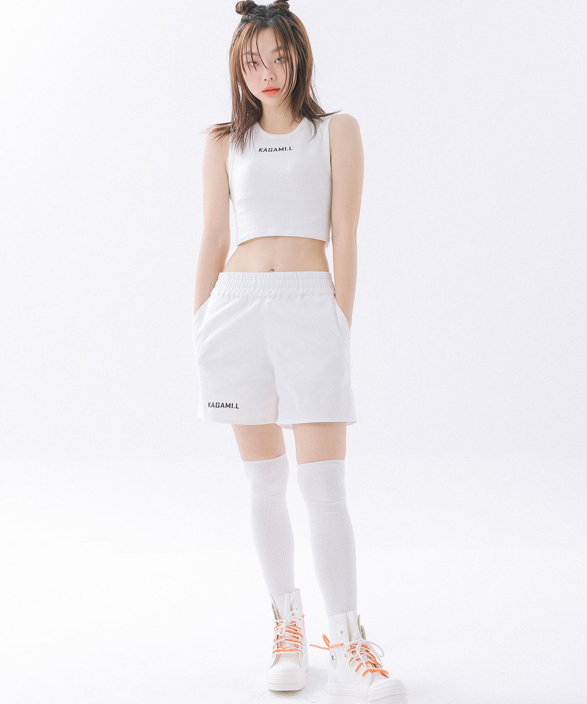 카가미엘(KAGAMI.L) 오버사이즈 밴드 팬츠