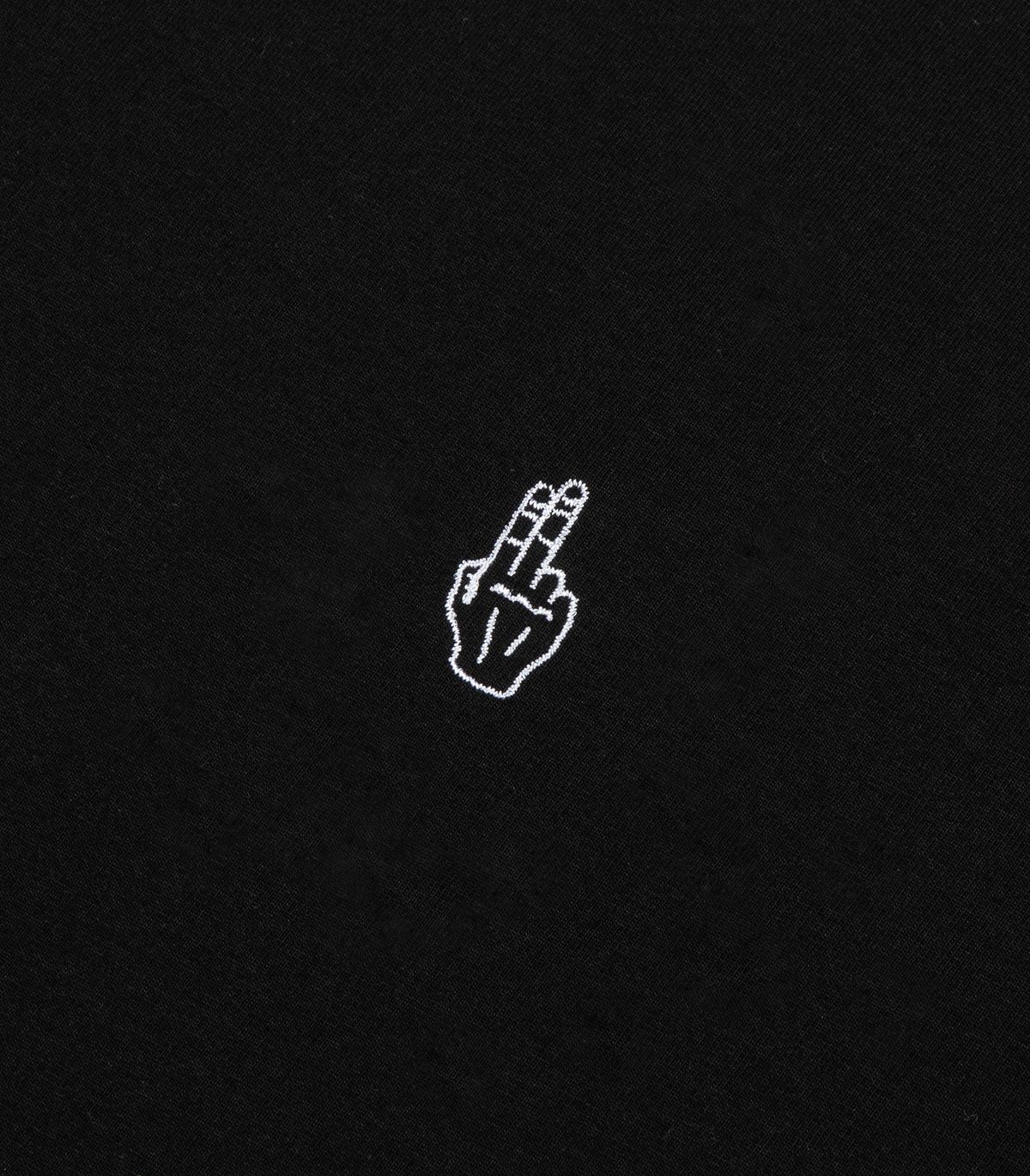 바이브레이트(VIBRATE) CLASSIC FINGER LOGO T-SHIRT (BLACK)