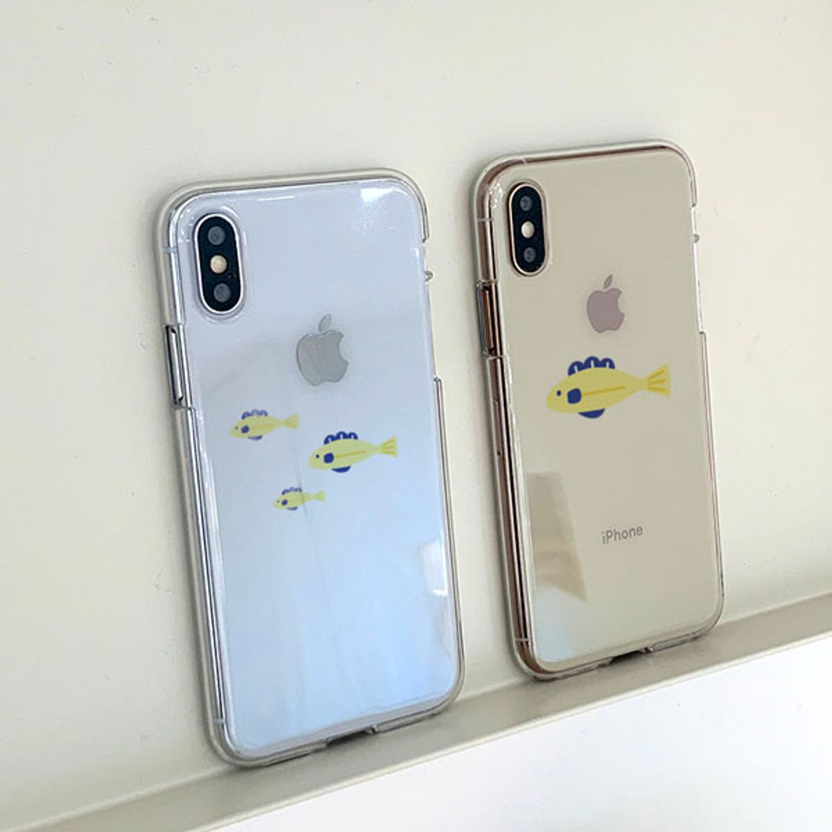 아칸(AKAN) 벼기 노랑물고기 소프트젤리케이스