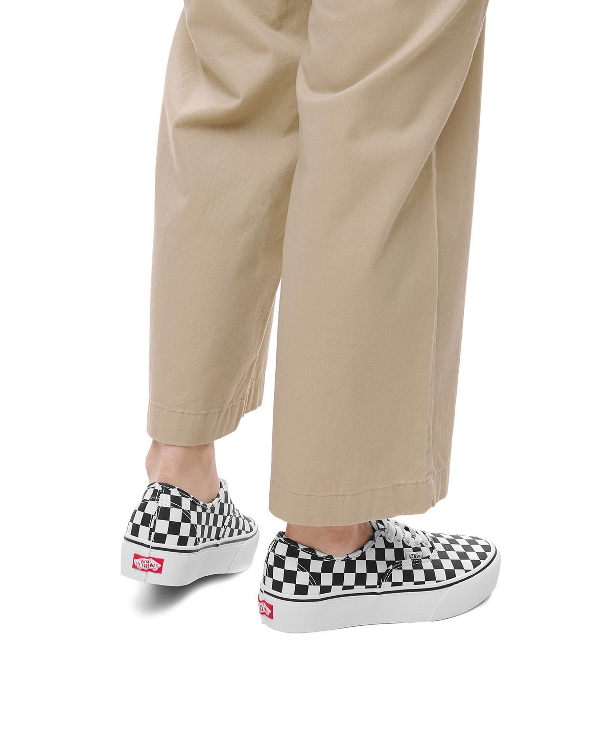 반스(VANS) 어센틱 플랫폼 2.0 - 체커보드:트루 화이트 / VN0A3AV8QXH1