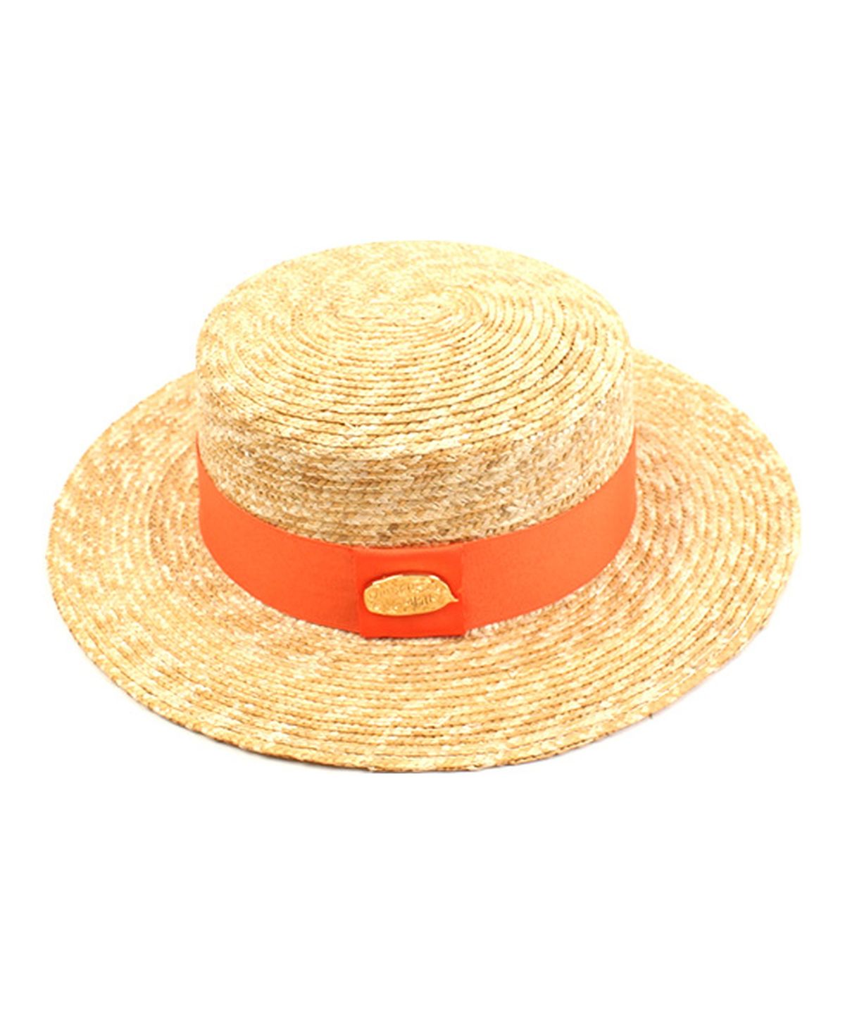 유니버셜 케미스트리(UNIVERSAL CHEMISTRY) Kangkang Orange Line Panama Hat 파나마햇