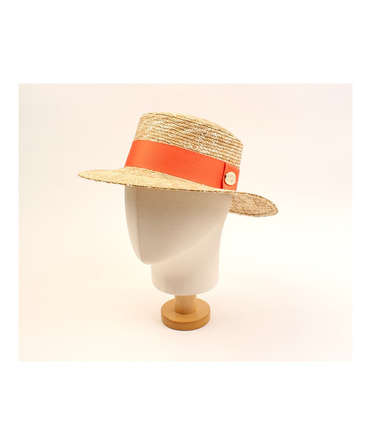유니버셜 케미스트리(UNIVERSAL CHEMISTRY) Kangkang Orange Line Panama Hat 파나마햇