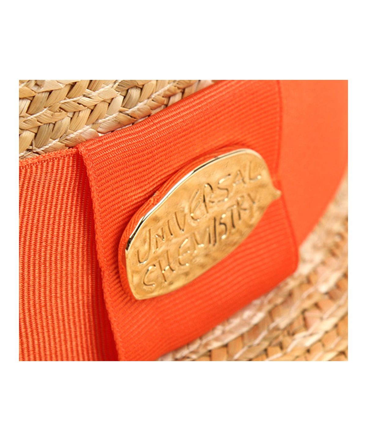 유니버셜 케미스트리(UNIVERSAL CHEMISTRY) Kangkang Orange Line Panama Hat 파나마햇