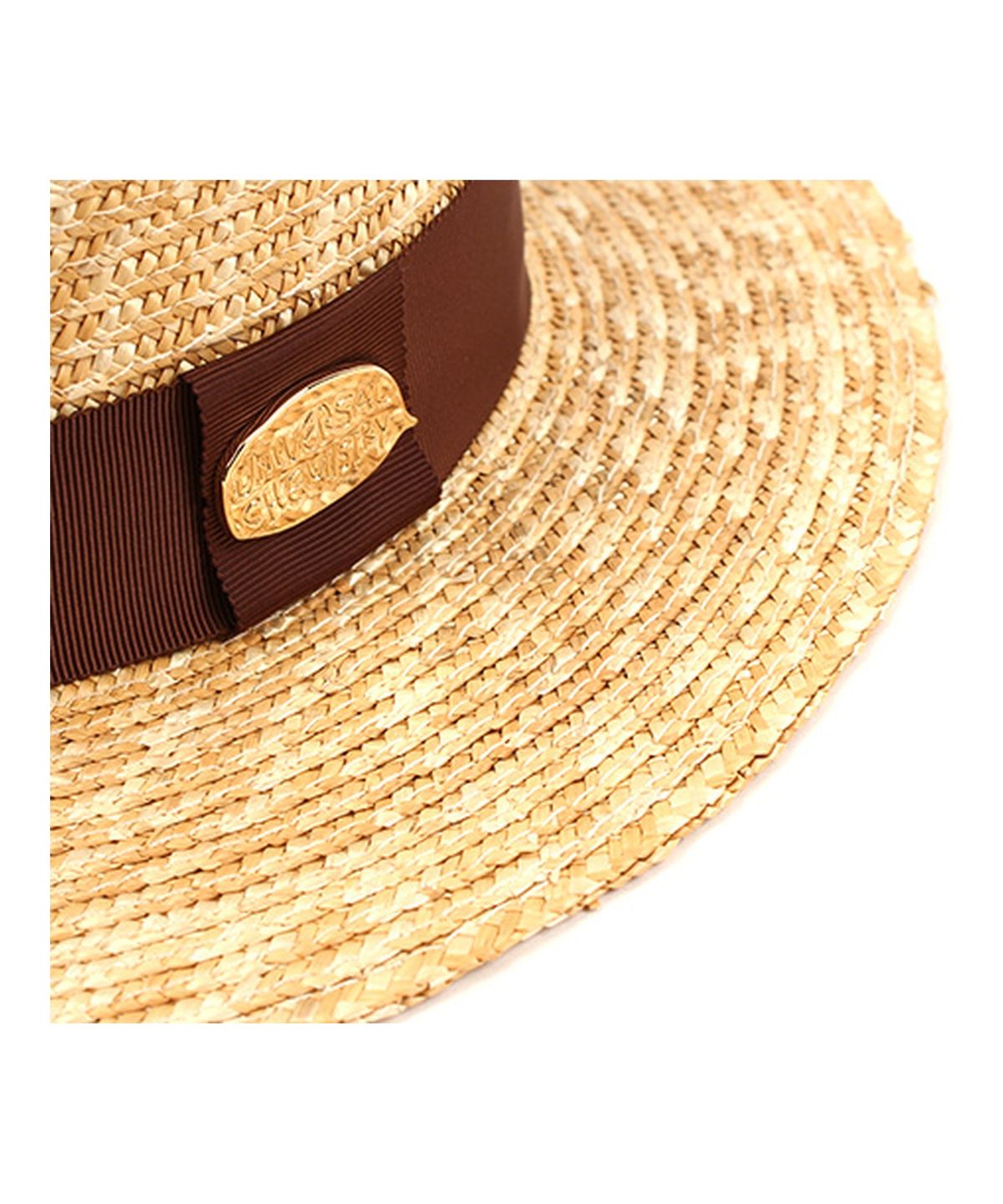 유니버셜 케미스트리(UNIVERSAL CHEMISTRY) Kangkang Brown Line Panama Hat 파나마햇