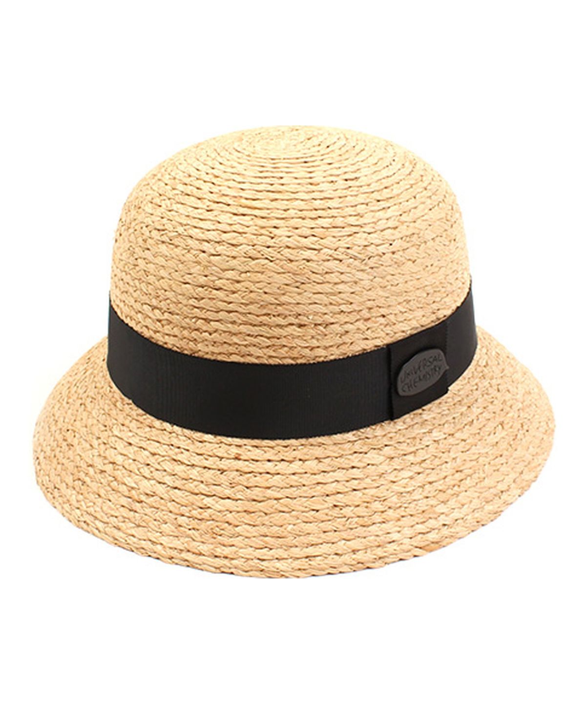 유니버셜 케미스트리(UNIVERSAL CHEMISTRY) Summer Raffia Cloche Ha BK 여름페도라