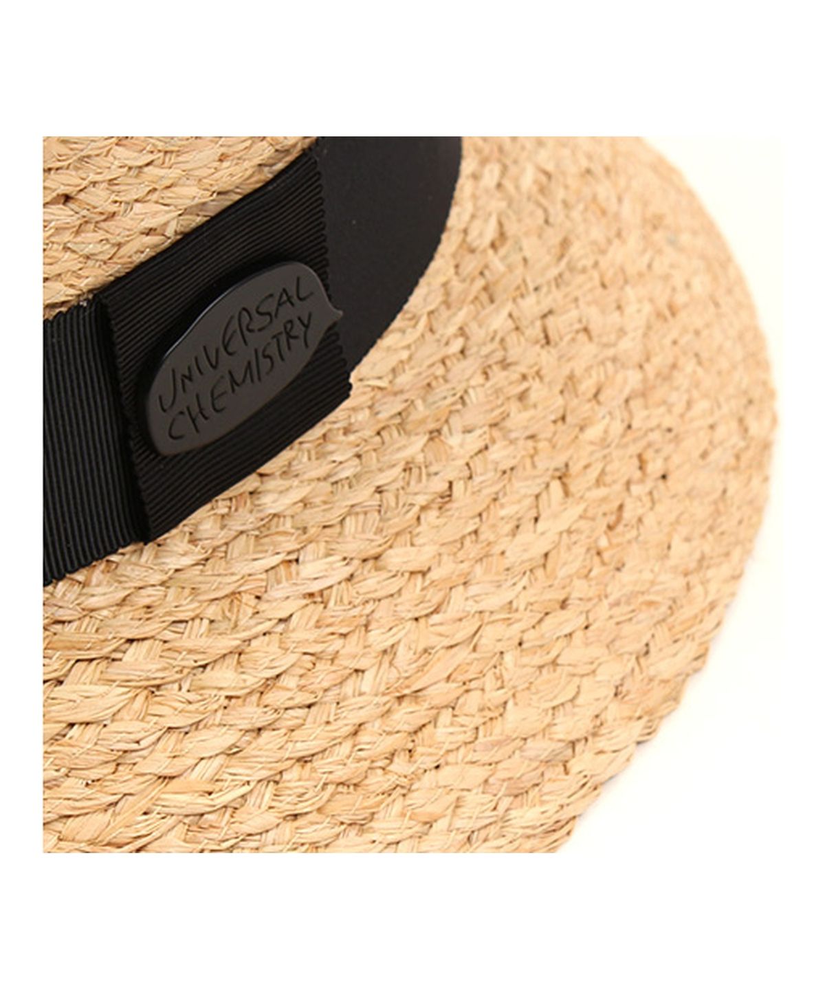 유니버셜 케미스트리(UNIVERSAL CHEMISTRY) Summer Raffia Cloche Ha BK 여름페도라