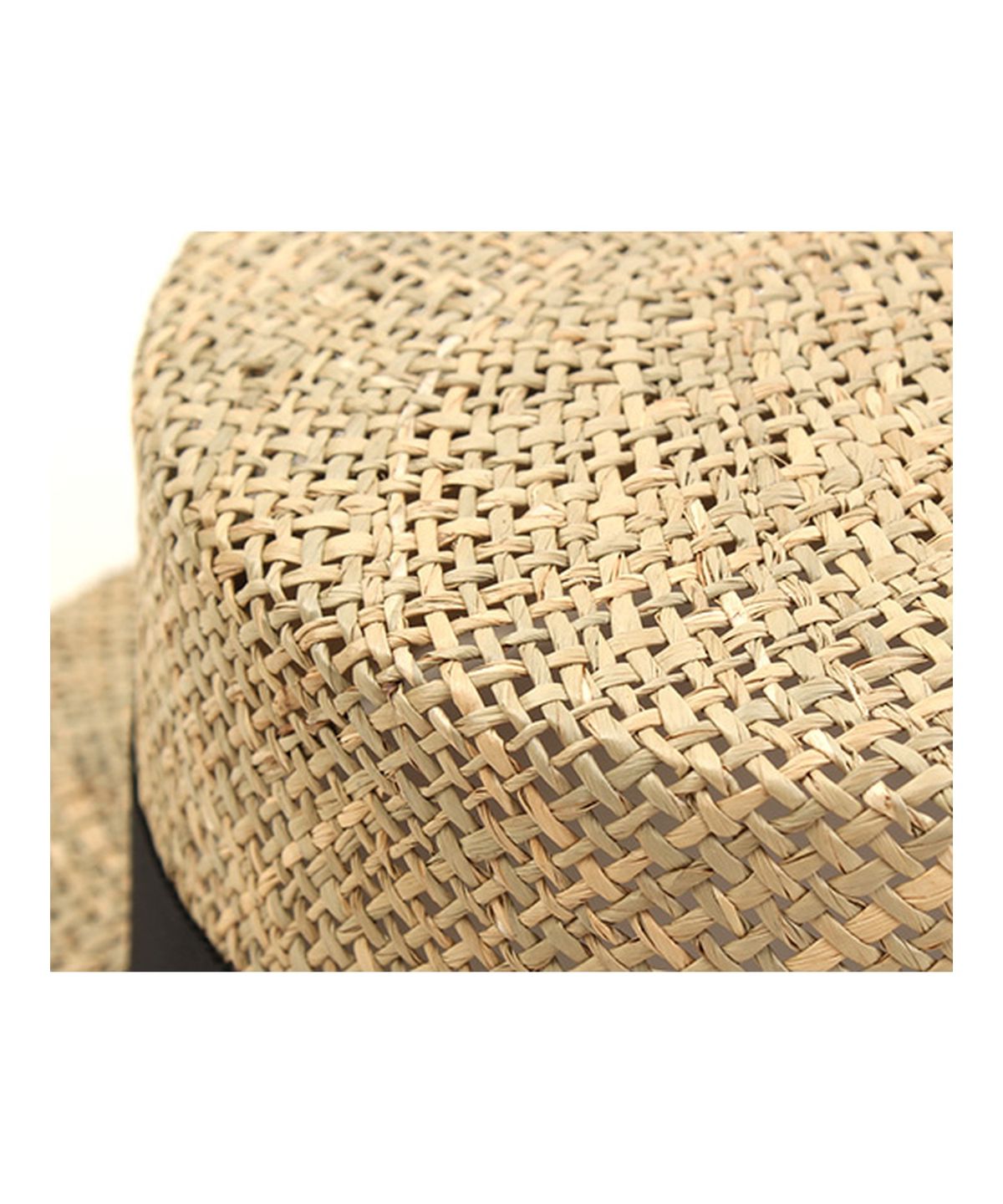 유니버셜 케미스트리(UNIVERSAL CHEMISTRY) Bau Flat Short Panama Hat BK 라피아햇