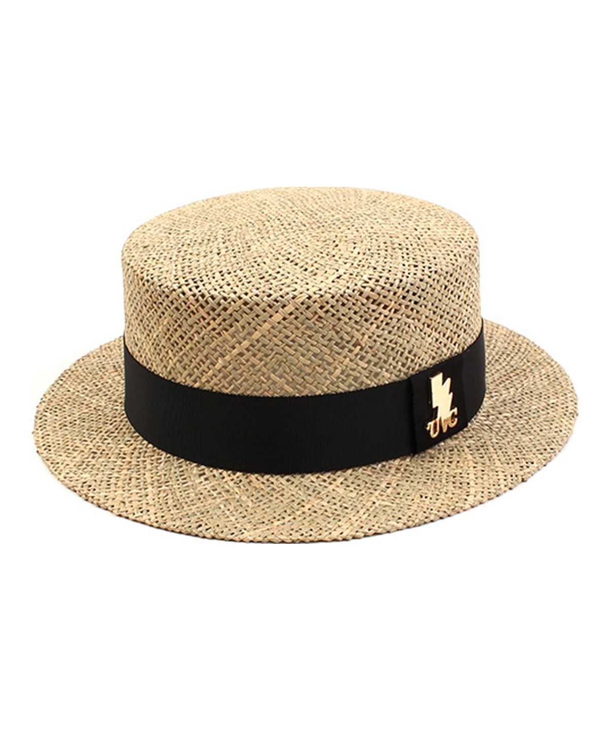 유니버셜 케미스트리(UNIVERSAL CHEMISTRY) Bau Flat Short Panama Hat GD 라피아햇