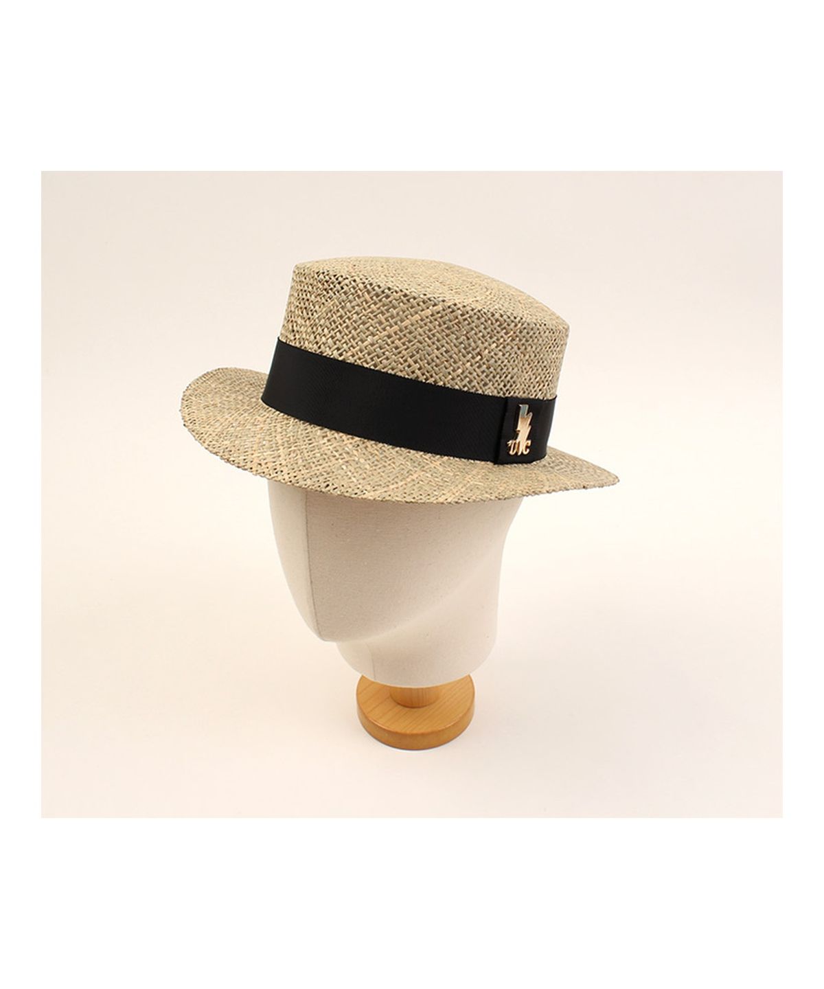 유니버셜 케미스트리(UNIVERSAL CHEMISTRY) Bau Flat Short Panama Hat GD 라피아햇