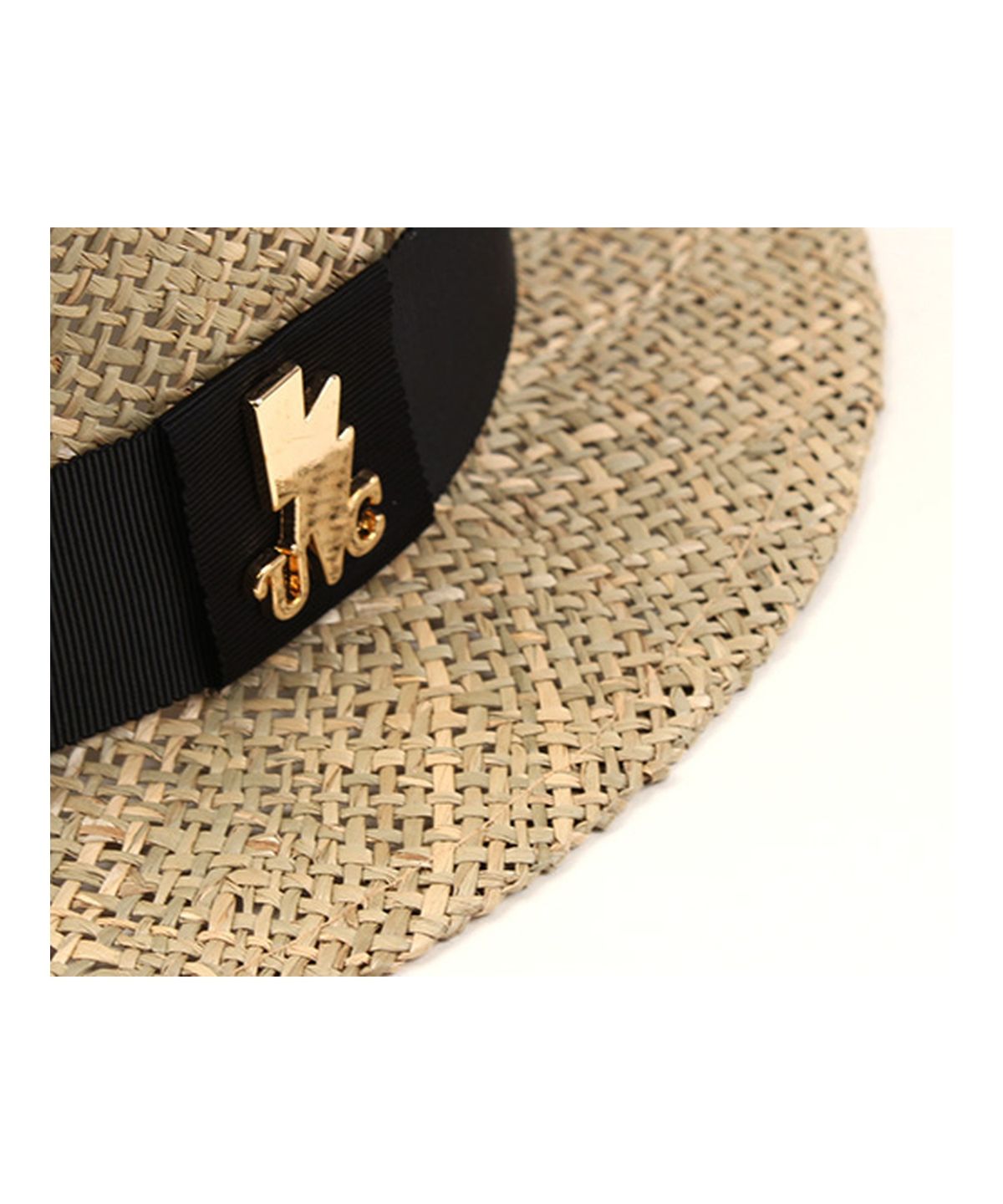 유니버셜 케미스트리(UNIVERSAL CHEMISTRY) Bau Flat Short Panama Hat GD 라피아햇