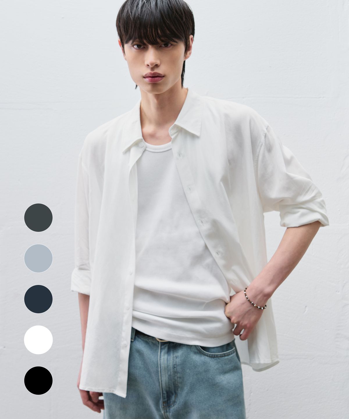 드로우핏(DRAW FIT) 스테이블 린넨 미니멀 셔츠 [5color]