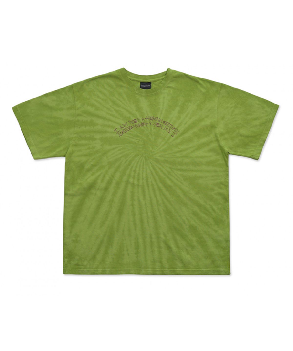 아임낫어휴먼비잉(I AM NOT A HUMAN BEING) TIE-DYE BASIC LOGO TEE - GREEN