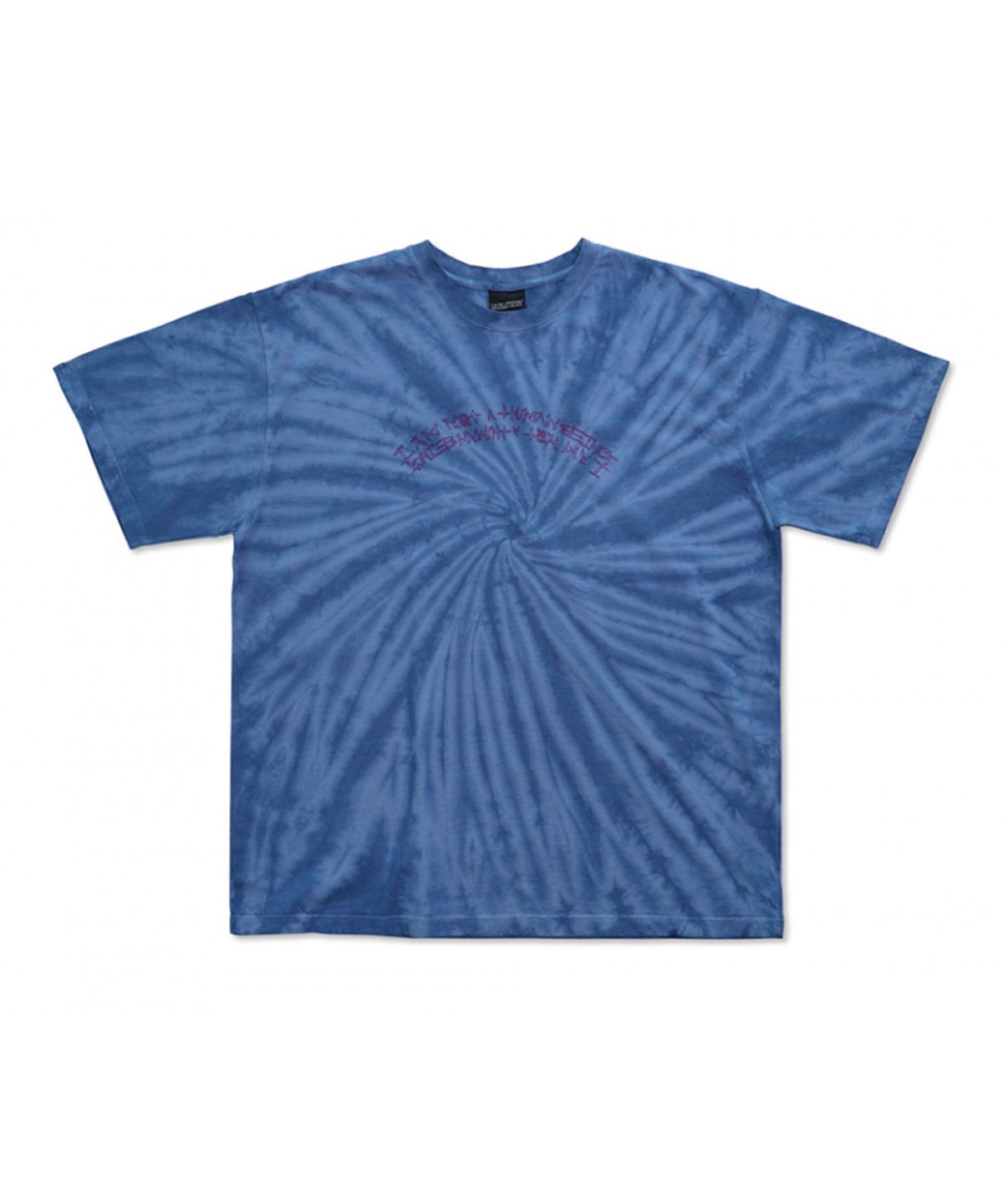 아임낫어휴먼비잉(I AM NOT A HUMAN BEING) TIE-DYE BASIC LOGO TEE - BLUE