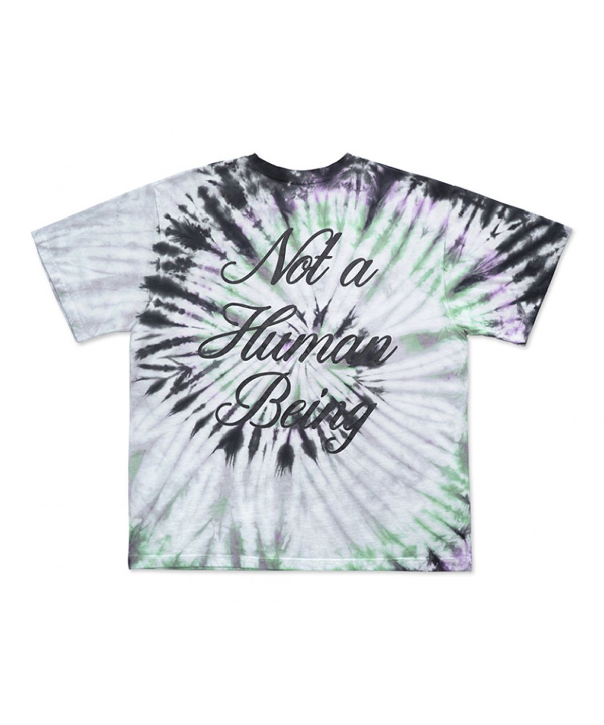 아임낫어휴먼비잉(I AM NOT A HUMAN BEING) TIE-DYE RAINBOW TEE - Multi GREEN