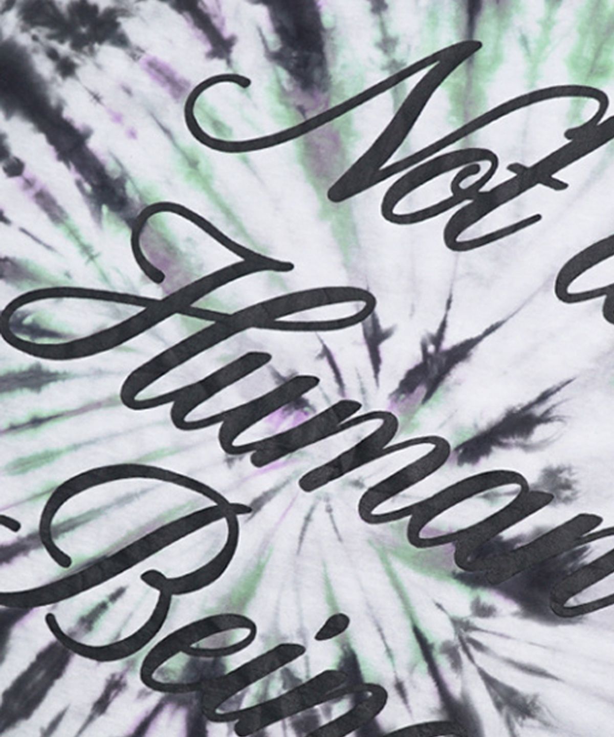 아임낫어휴먼비잉(I AM NOT A HUMAN BEING) TIE-DYE RAINBOW TEE - Multi GREEN